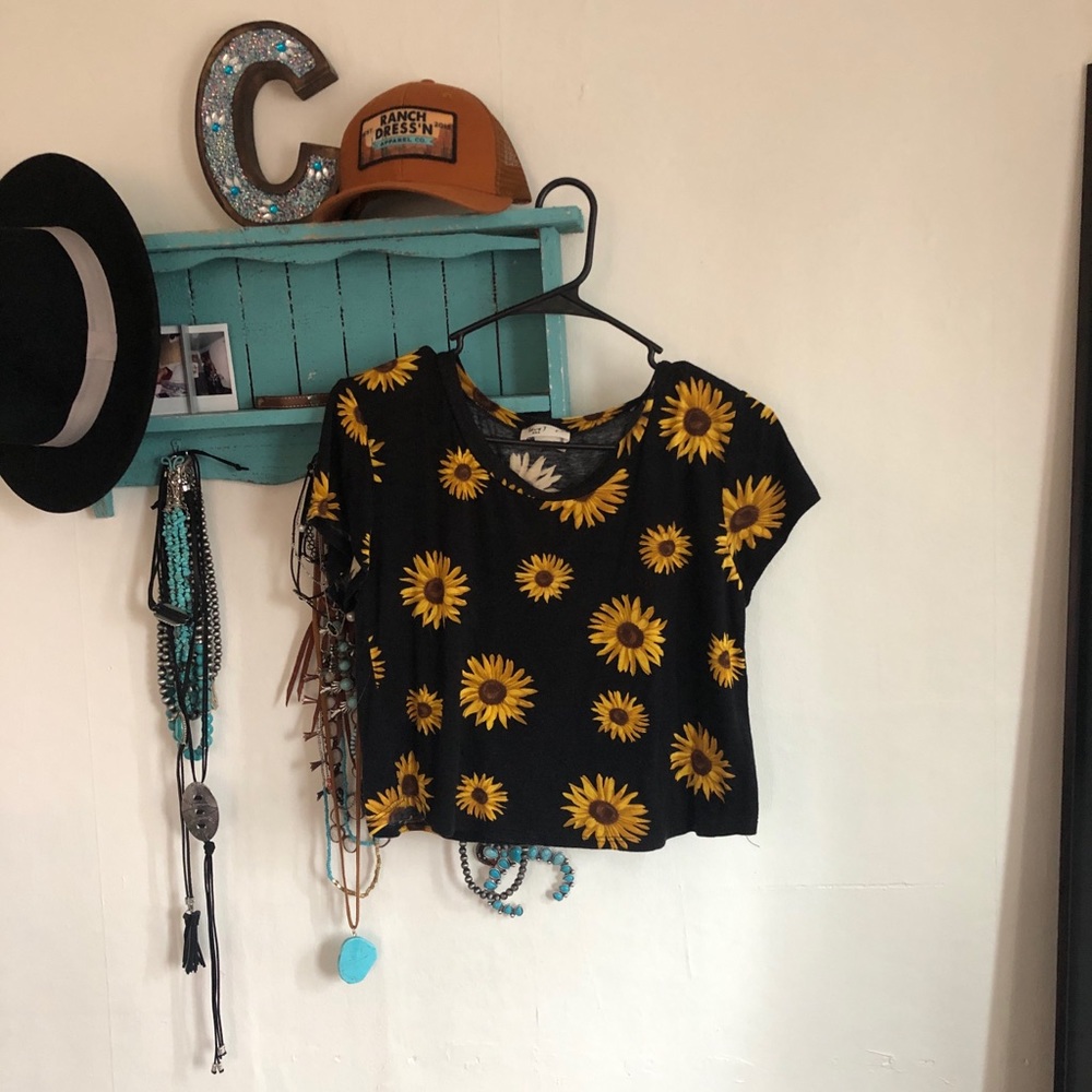 Sunflower crop top